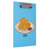 Porte-bloc Illustration de dessin animé sur le poulet frit (Swatch)