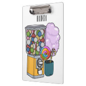 Porte-bloc Illustration de dessin de bonbon (Gauche)