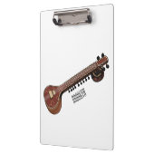 Porte-bloc Illustration de dessin de Sitar (Gauche)