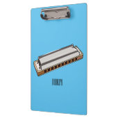 Porte-bloc Illustration de dessin d'Harmonica (Gauche)