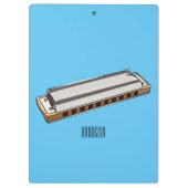 Porte-bloc Illustration de dessin d'Harmonica (Dos)