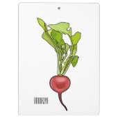 Porte-bloc Illustration de dessin Radish (Dos)