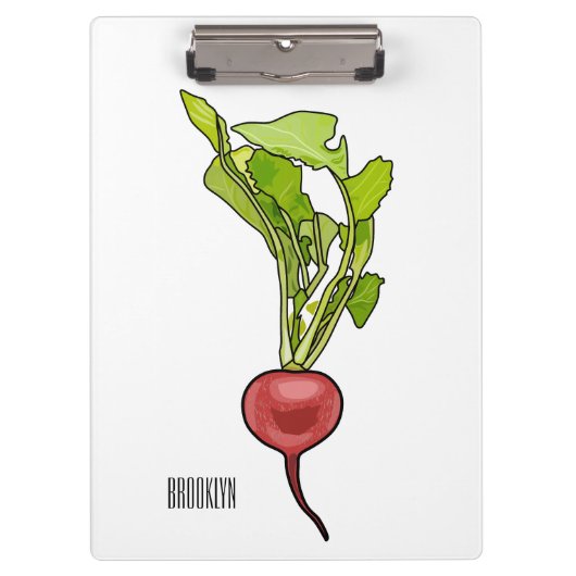 Porte-bloc Illustration de dessin Radish (Devant)