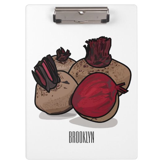 Porte-bloc Illustration de dessin sur la betterave (Devant)