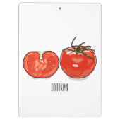 Porte-bloc Illustration de dessin sur la tomate (Dos)