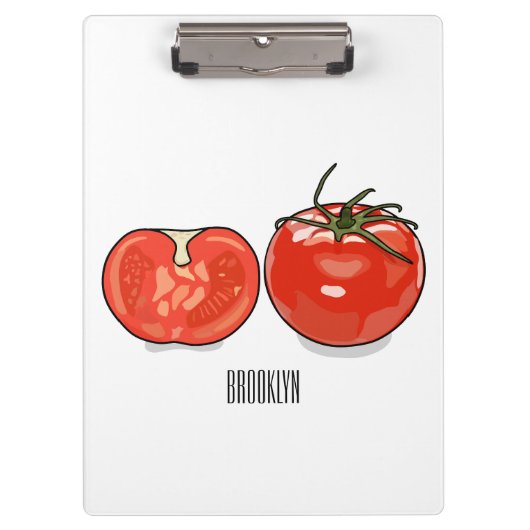 Porte-bloc Illustration de dessin sur la tomate (Devant)