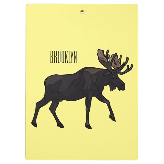 Porte-bloc Illustration de dessin sur l'orignal (Dos)