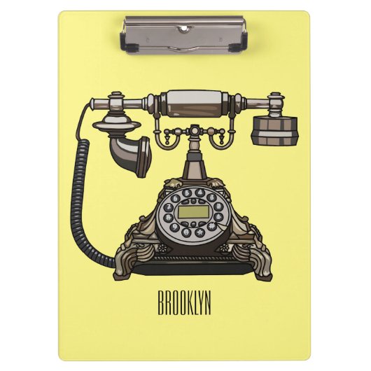 Porte-bloc Illustration de dessin téléphonique (Devant)