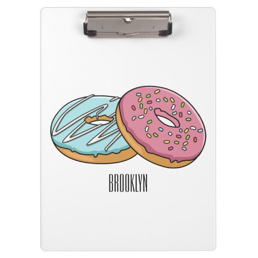 Porte-bloc Illustration de Donut (Devant)