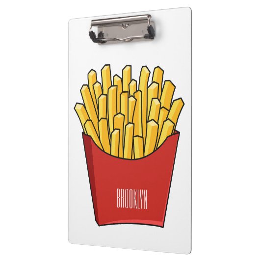 Porte-bloc Illustration de frites (Gauche)