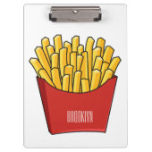 Porte-bloc Illustration de frites (Devant)