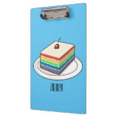 Porte-bloc Illustration de gâteau arc-en-ciel (Gauche)