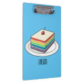 Porte-bloc Illustration de gâteau arc-en-ciel (Swatch)