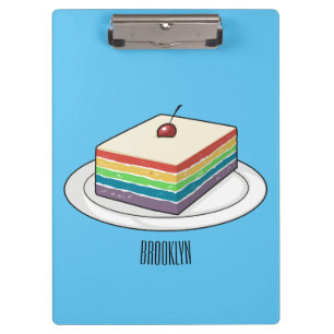 Porte-bloc Illustration de gâteau arc-en-ciel