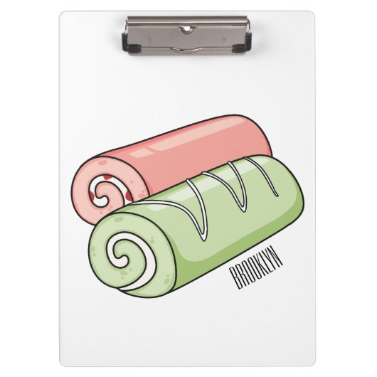 Porte-bloc Illustration de gâteau suisse roll / roll (Devant)