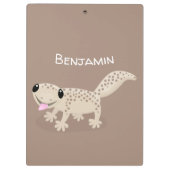 Porte-bloc Illustration de gecko tan tan mignon (Dos)