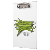 Porte-bloc Illustration de haricots verts (Gauche)