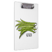 Porte-bloc Illustration de haricots verts (Swatch)
