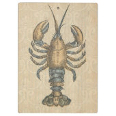 Porte-bloc Illustration de homard, fruits de mer du Maine (Dos)