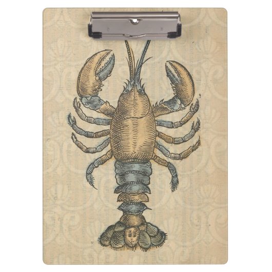 Porte-bloc Illustration de homard, fruits de mer du Maine (Devant)