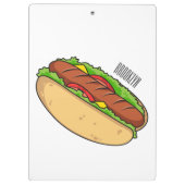 Porte-bloc Illustration de Hot dog (Dos)