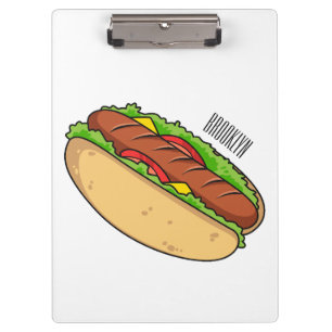 Porte-bloc Illustration de Hot dog