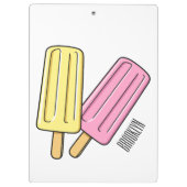 Porte-bloc Illustration de Ice pop (Dos)