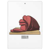 Porte-bloc Illustration de jambon (Dos)