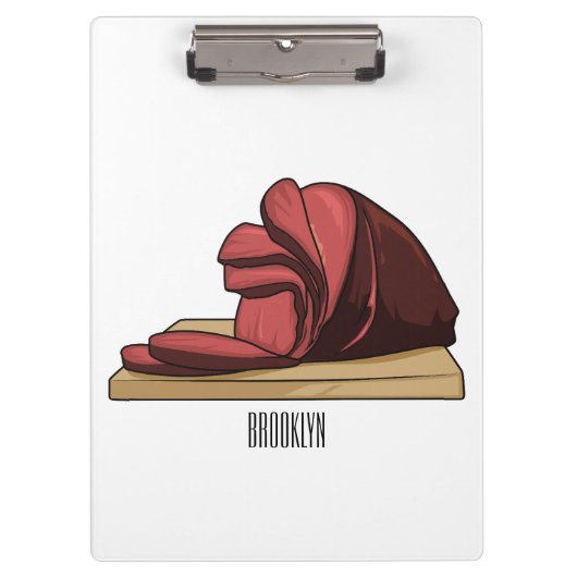 Porte-bloc Illustration de jambon (Devant)