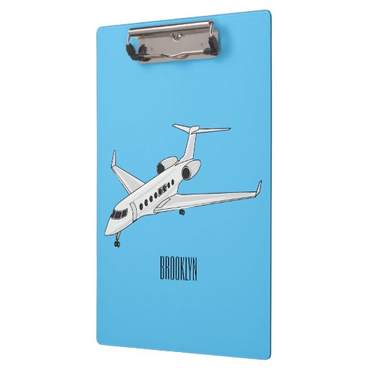 Porte-bloc Illustration de jet privé (Gauche)