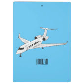 Porte-bloc Illustration de jet privé (Dos)