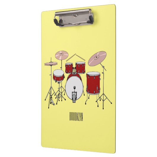 Porte-bloc Illustration de kit de batterie (Gauche)