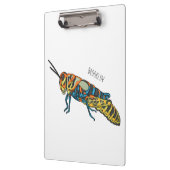 Porte-bloc Illustration de la caricature de la sauterelle en  (Gauche)