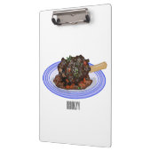 Porte-bloc Illustration de la caricature de l'agneau braisé (Gauche)