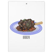 Porte-bloc Illustration de la caricature de l'agneau braisé (Dos)