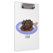 Porte-bloc Illustration de la caricature de l'agneau braisé (Swatch)