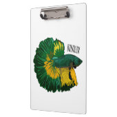 Porte-bloc Illustration de la caricature de poisson de combat (Gauche)