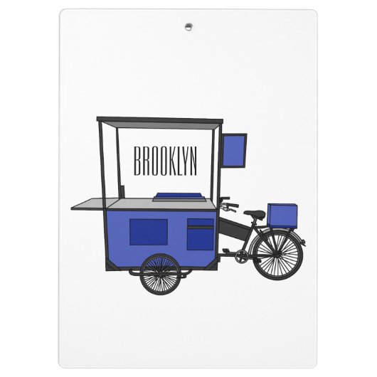 Porte-bloc Illustration de la charrette alimentaire (Dos)