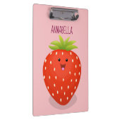 Porte-bloc Illustration de la fraise Cute kawaii (Swatch)