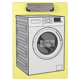 Porte-bloc Illustration de la machine à laver