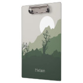 Porte-bloc Illustration de la nature de nom personnalisé (Gauche)