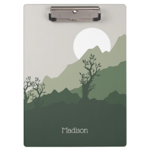 Porte-bloc Illustration de la nature de nom personnalisé
