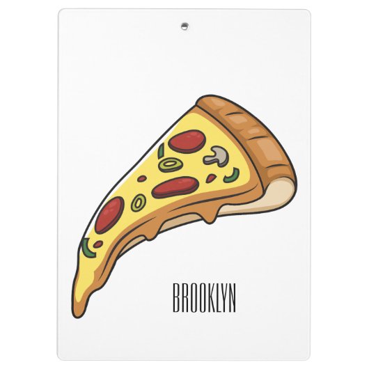 Porte-bloc Illustration de la pizza (Dos)