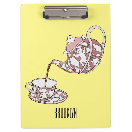 Porte-bloc Illustration de la série Teacup (Devant)