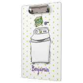 Porte-bloc Illustration de lave-linge mignonne (Gauche)