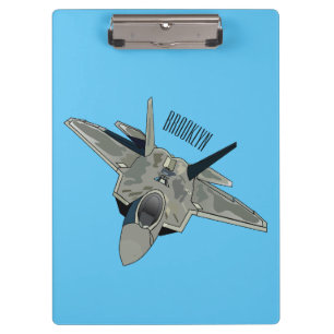 Porte-bloc Illustration de l'avion de chasse