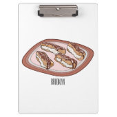 Porte-bloc Illustration de l'éclair de chocolat (Devant)