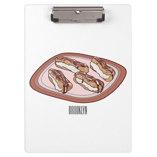 Porte-bloc Illustration de l'éclair de chocolat (Devant)