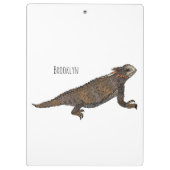 Porte-bloc Illustration de lézard à cornes de Regal (Dos)