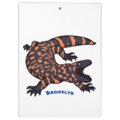 Porte-bloc Illustration de lézard géant affamé (Dos)